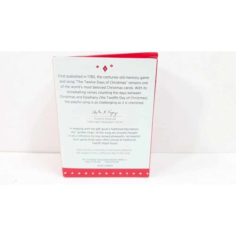 Hallmark Keepsake Ornament FIVE GOLDEN RINGS 5th in Series 2015‎